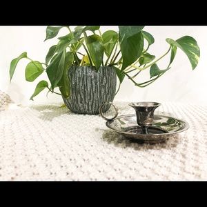 Vintage candle holder dish